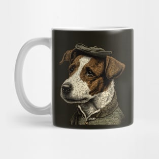 Jack Russell Terrier in 70's Underground Comix Mug